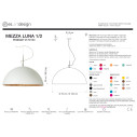 Mezza Luna 2 sospensione In-es.artdesign scheda tecnica