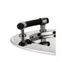 Alessi MG09 Vassoio ovale in acciaio Inox dettaglio