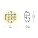 Mida Ceiling-Wall large lampada da soffitto-parete Amber Slamp dimensioni