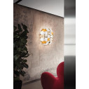 Mida Ceiling-Wall medium lampada da soffitto-parete White-Gold Slamp ambientazione