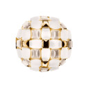 Mida Ceiling-Wall medium lampada da soffitto-parete White-Gold Slamp vista