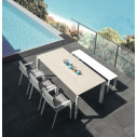 Milo Tavolo da pranzo estendibile 200 x 100 in ceramica Talenti Outdoor ambientazione