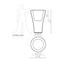 Ming Extra High vaso Serralunga dimensioni