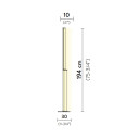Modula Floor Twisted Large lampada da terra Slamp dimensioni