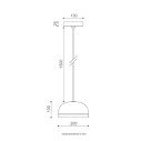 Molly 556.23L lampada a sospensione Tooy dimensioni