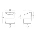 Mon Amour vaso Slide Design dimensioni