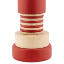 Alessi MP0215 1 Macinasale, pepe e spezie in legno di acero naturale e Rosso dettaglio