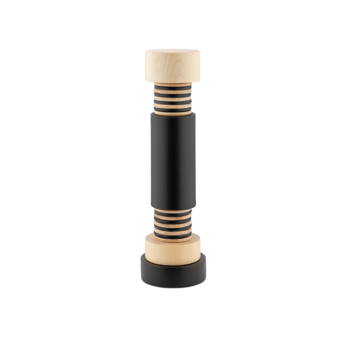 Alessi MP0215 Macinasale, pepe e spezie in legno di acero naturale e Nero