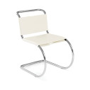 Knoll Mies Van Der Rohe MR Sedia senza braccioli in cuoio vista