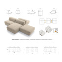Muffin Chaise Longue Felis specifiche elementi