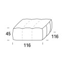Muffin Pouf Felis dimensioni