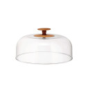 Alessi MW23 Dressed in wood Piatto per formaggi in legno vista optional campana