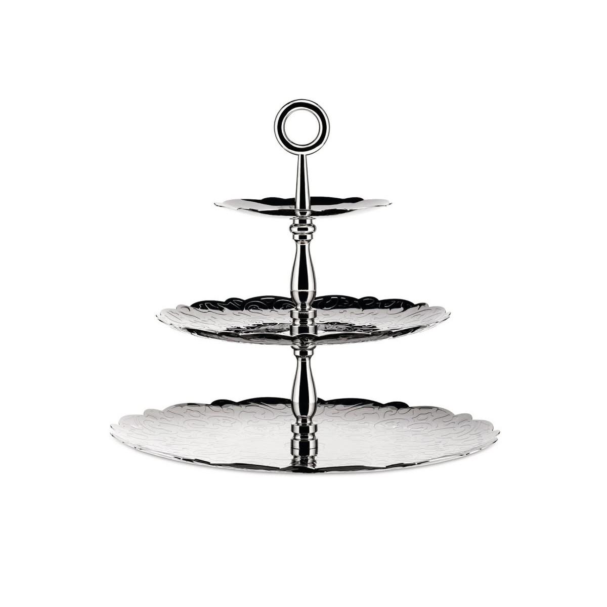Alessi MW52/3 Alzata a tre elementi in acciaio Inox