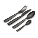 Alessi MW74S4 B Dressed en plein air Set di posate in melammina Nero vista