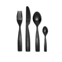 Alessi MW74S4 B Dressed en plein air Set di posate in melammina Nero vista