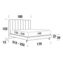 Letto Clyde Ring York matrimoniale Felis dimensioni
