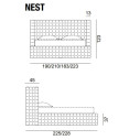 Nest Letto matrimoniale 160x200 Gervasoni dimensioni