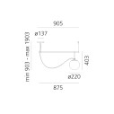 Artemide NH S2 22 lampada a sospensione dimensioni