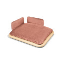 Nuvola Large Plus Cuccia Labilla vista Frassino naturale-Rosa Antico