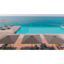 Ocean Alluminio ombrellone a palo centrale 250x250 Ombrellificio Veneto ambientazione