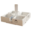 Ombrellone Alu Poker Starwhite 6x6 Scolaro dettaglio