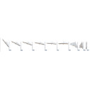 Ombrellone Galileo Starwhite 3,5x3,5 Scolaro vista