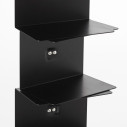 Original Ptolomeo H 75 Libreria Nero-Inox Opinion Ciatti dettaglio