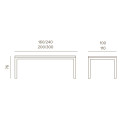 Panarea Table Grattoni dimensioni