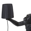 Monkey Lamp Chandelier Black Seletti ambientazione tipo con paralume opzionale a solo uso interno