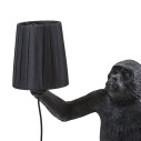 Monkey Lamp Chandelier Black Seletti ambientazione tipo con paralume opzionale a solo uso interno