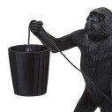 Monkey Lamp Chandelier Black Seletti ambientazione tipo con paralume opzionale a solo uso interno