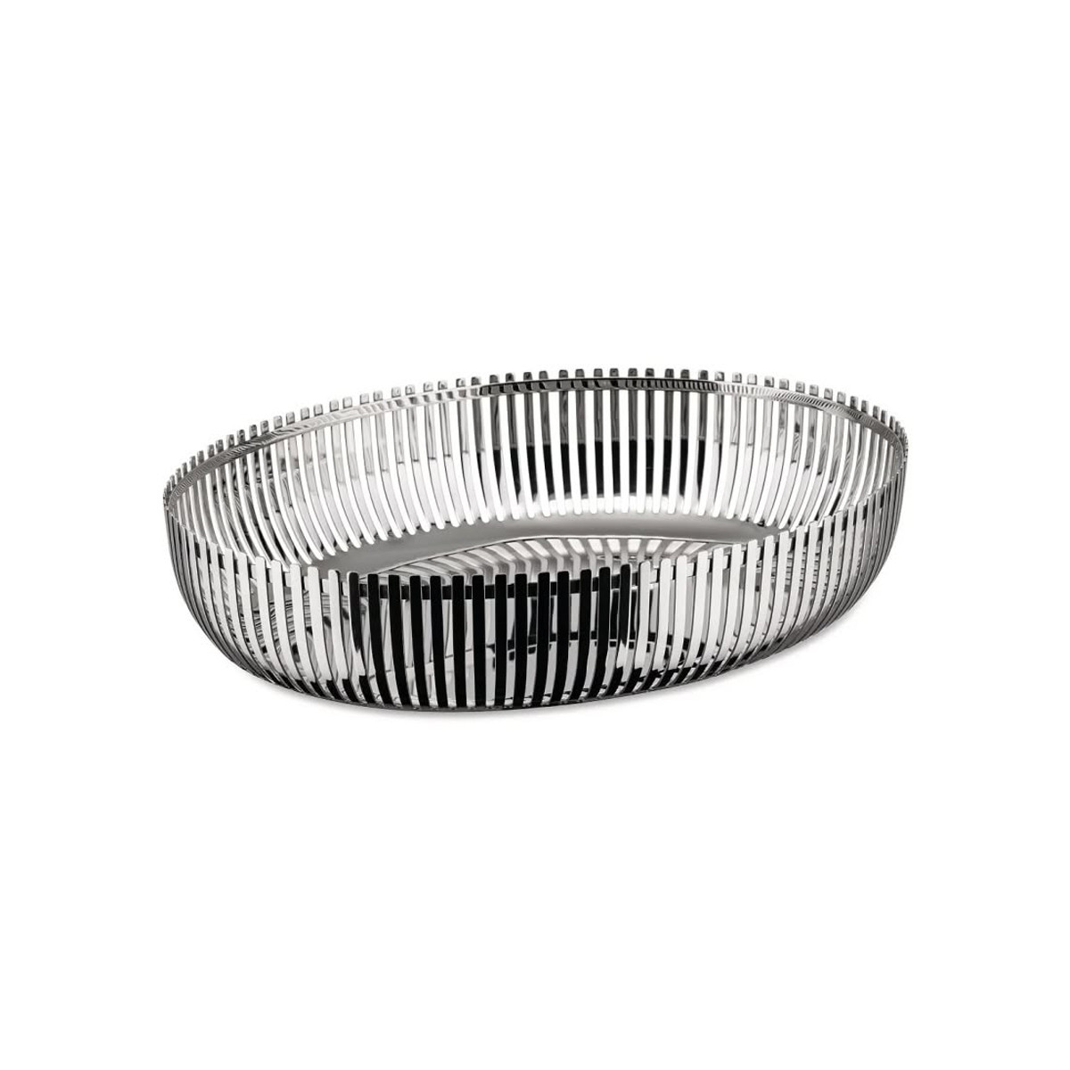 Alessi PCH06/26 Cestino ovale in acciaio Inox