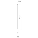 Pencil LED Modulo luminoso grande Bianco Zafferano dimensioni
