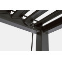 Pergola Ocean 3,6x7,2 antracite Bizzotto dettaglio