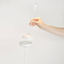 Pina Pro LED lampada da tavolo Bianco Zafferano dettaglio