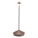 Pina Pro LED lampada da tavolo Corten Zafferano vista