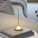 Pina Pro LED lampada da tavolo Foglia color Oro Zafferano ambientazione