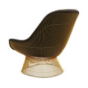 Knoll Platner Poltrona Easy Chair Oro 18K vista