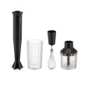 Alessi Plissè MDL10S B Frullatore a immersione con bicchiere graduato, frusta e tritatutto Nero vista