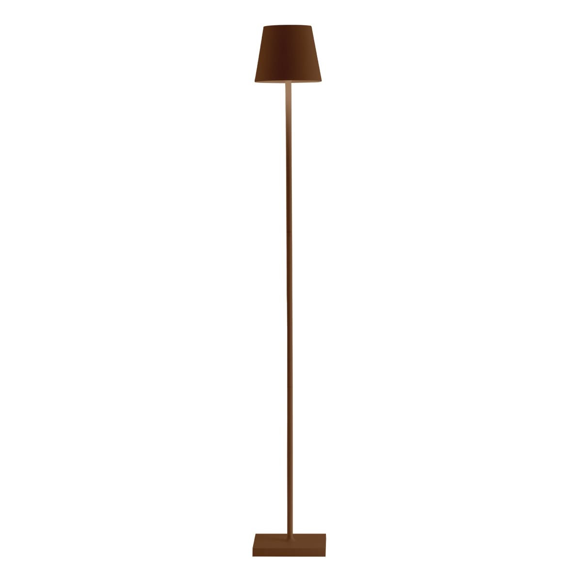 Poldina L Pro LED lampada da terra Corten