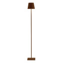 Poldina L Pro LED lampada da terra Corten Zafferano vista