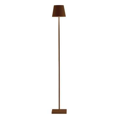 Poldina L Pro LED lampada da terra Corten