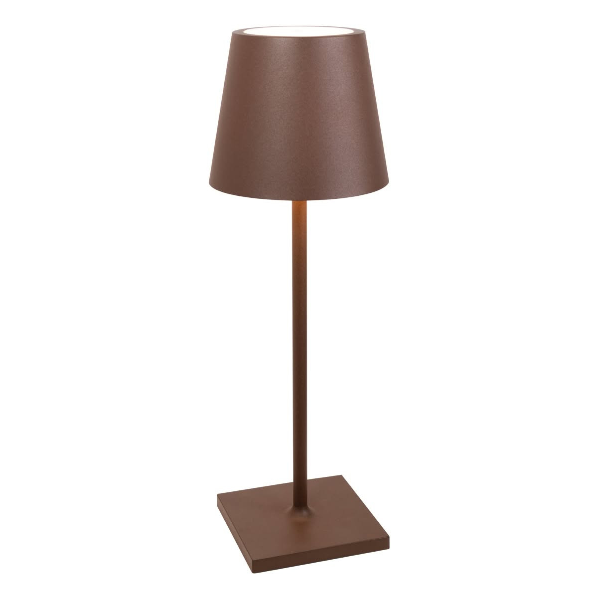 Poldina L DESK Pro LED lampada da tavolo Corten