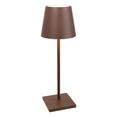 Poldina L DESK Pro LED lampada da tavolo Corten
