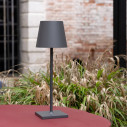 Poldina L DESK Pro LED lampada da tavolo Grigio scuro Zafferano ambientazione