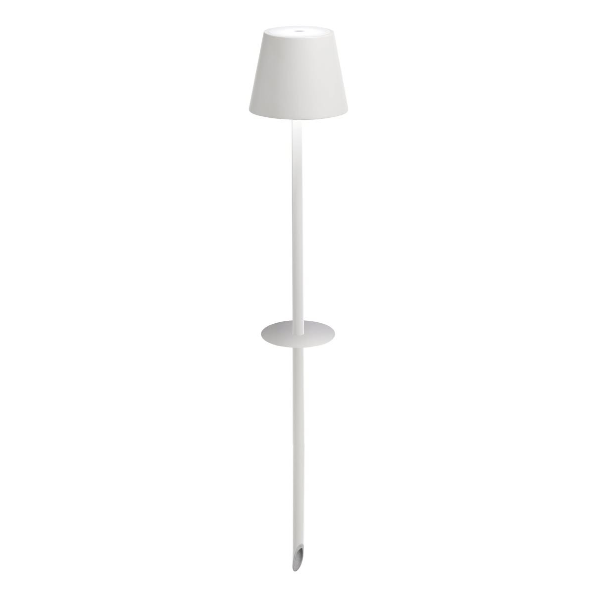 Poldina Pro LED lampada con picchetto Bianco