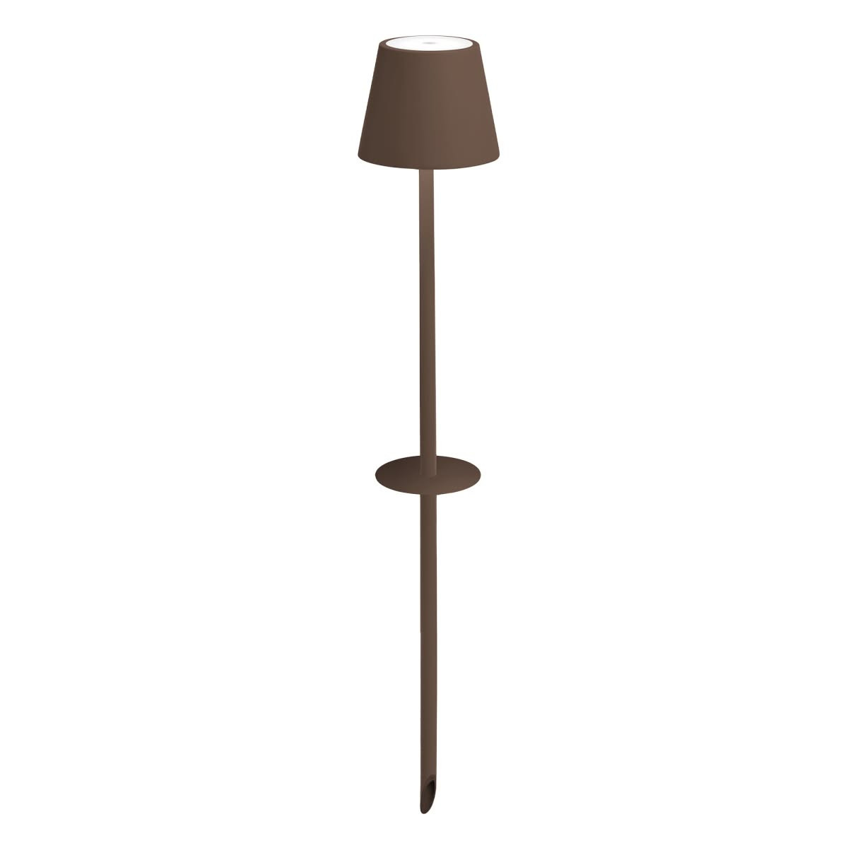 Poldina Pro LED lampada con picchetto Corten