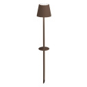 Poldina Pro LED lampada con picchetto Corten Zafferano vista