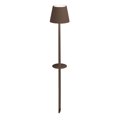 Poldina Pro LED lampada con picchetto Corten