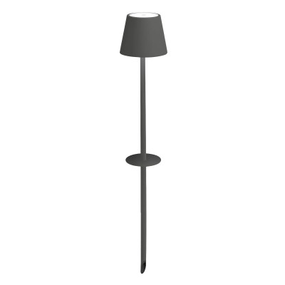Poldina Pro LED lampada con picchetto Grigio scuro